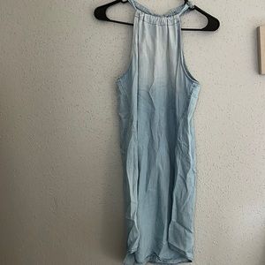 Halter denim dress